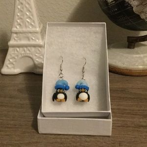 Handmade Penguin Earrings